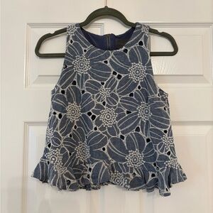 Floral Lace Sleeveless Top